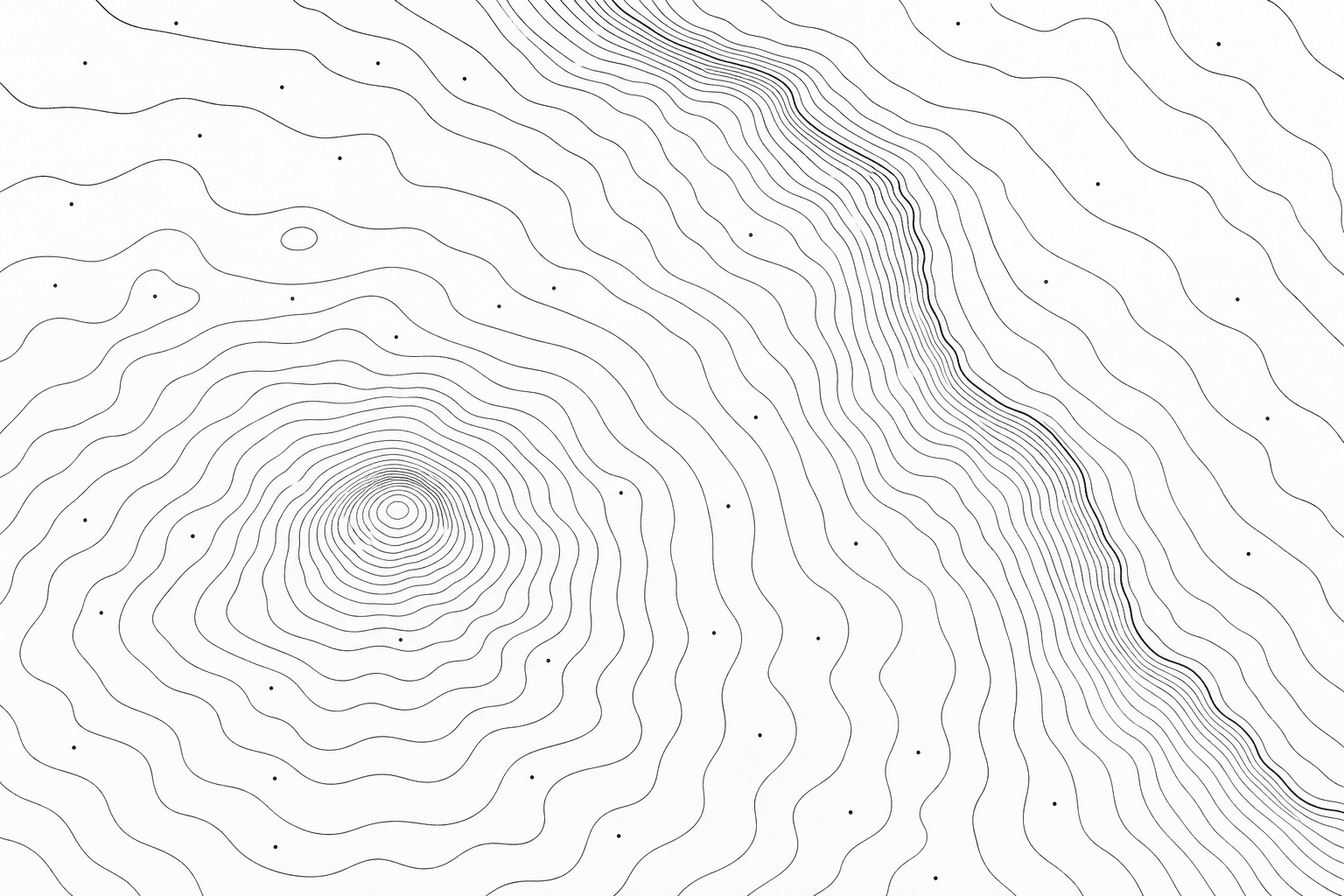 Bathymetric chart fragment: nested depth contours around a seamount and a shelf edge
